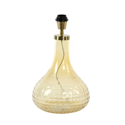 Lamp base 25x42 cm MAEKO glass amber - Aljraiwy Online