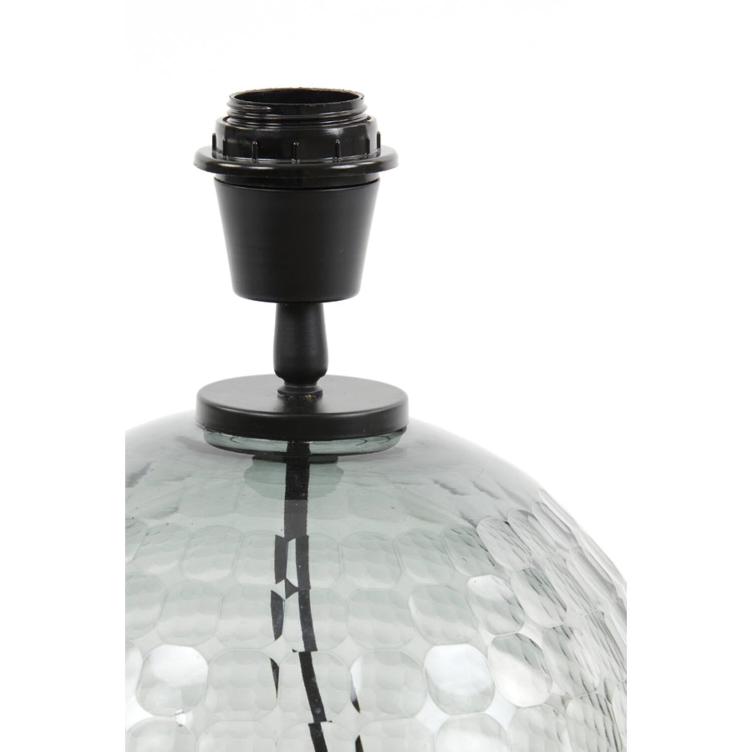 Lamp base 24x32 cm TAIKI smoked glass grey - Aljraiwy Online