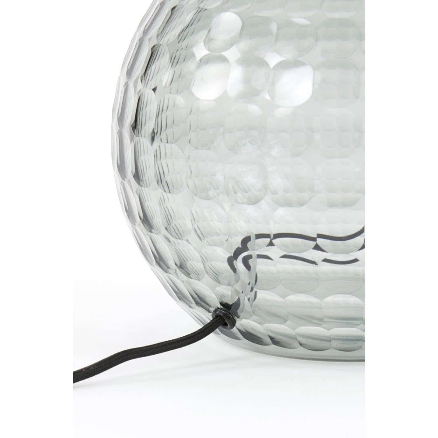 Lamp base 24x32 cm TAIKI smoked glass grey - Aljraiwy Online