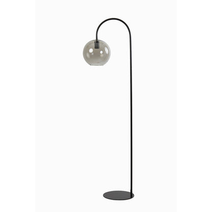 Floor lamp 45x28x158 cm SUBAR matt black+smoked glass - Aljraiwy Online