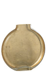 VAS MIKI VERRE TRANS/GOLD L (24x5x25,5cm) - Aljraiwy Online