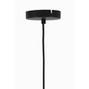 Hanging lamp 30x28 cm SUBAR matt black+smoked glass - Aljraiwy Online