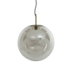 Hanging lamp 48 cm MEDINA antique bronze+glass clear - Aljraiwy Online