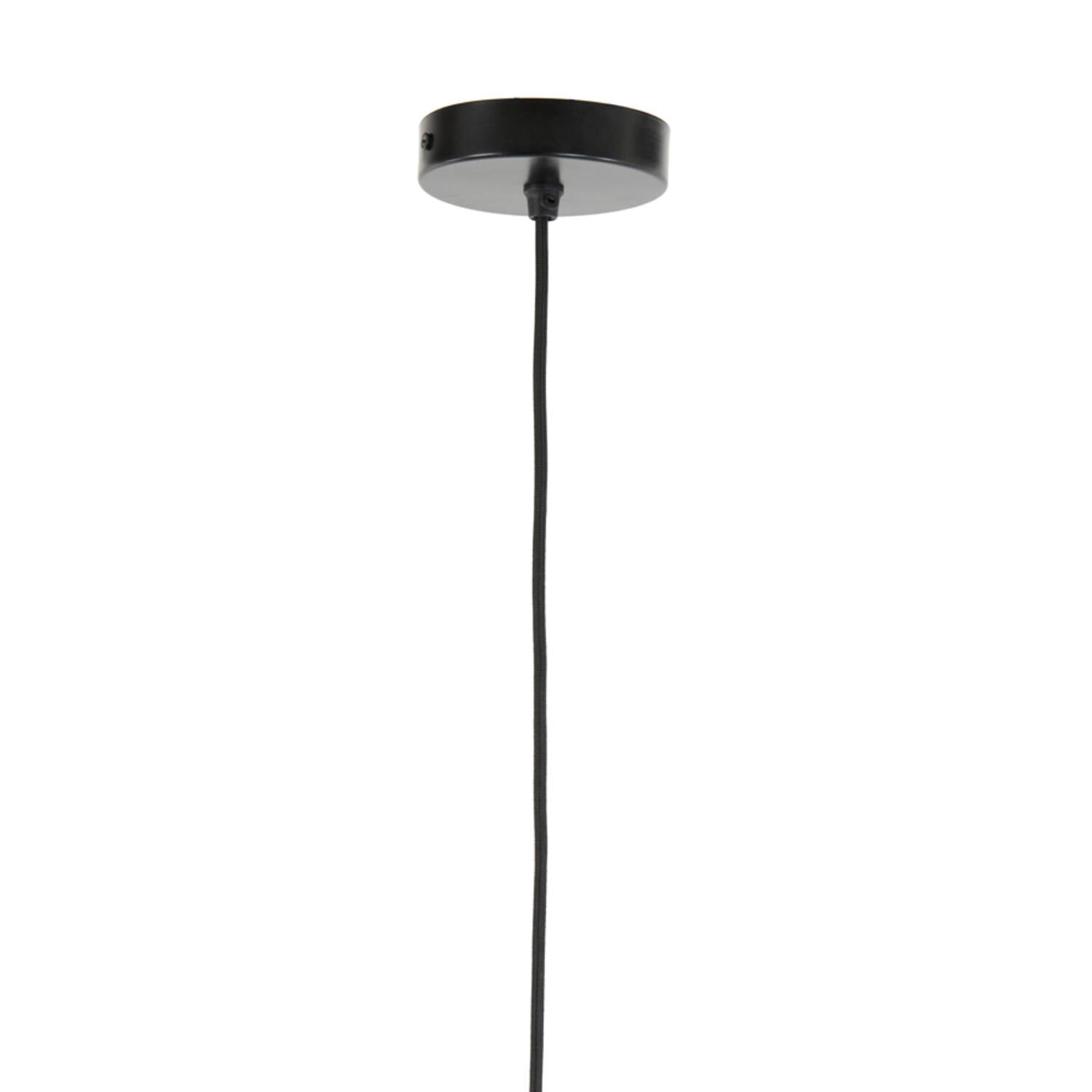 Hanging lamp 28x30 cm DELILO smoked glass grey+black - Aljraiwy Online