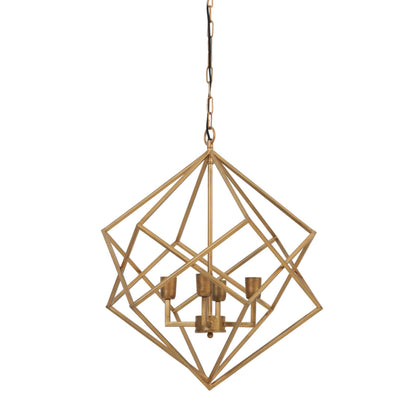 Hanging lamp 4L 61x68 cm DRIZELLA gold - Aljraiwy Online