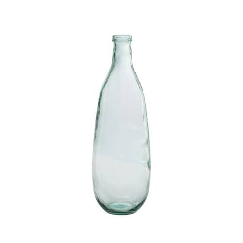 Vase Bottle Glass Transparent - Aljraiwy Online